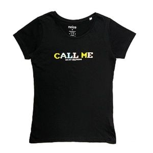 Noize "Call Me On My Cellphone" Slogan Printed Tee Shirt